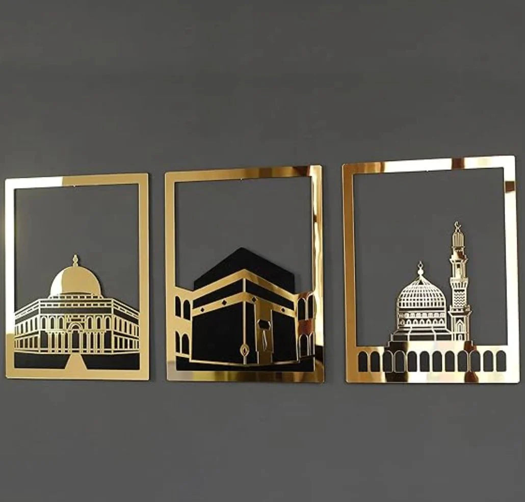 Masjid Al Aqsa, Al-Haram & An-Nabawi Wall Art Decor